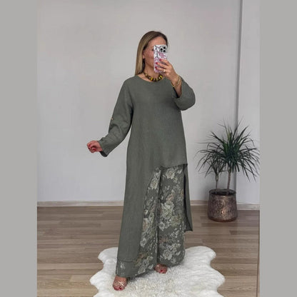 Conjunto de Dos Piezas Chara™ - Disfruta de la suavidad de un tejido sedoso