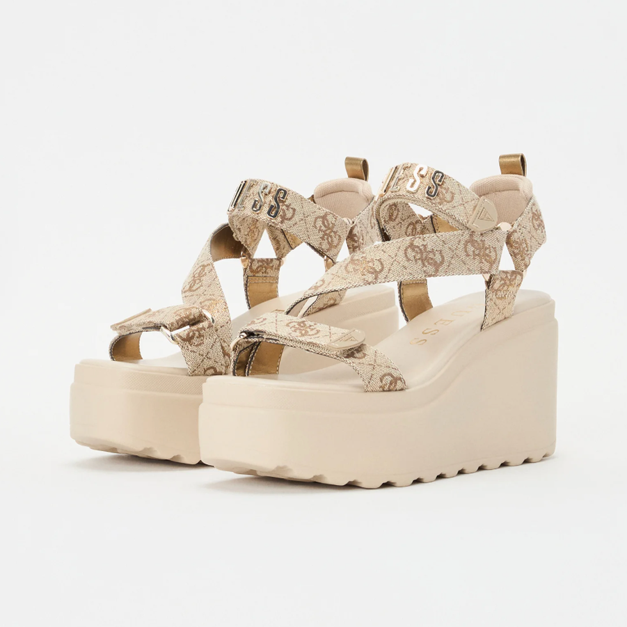 Sandalias de Cuña Guees - Permite un ajuste rápido, fácil y seguro.