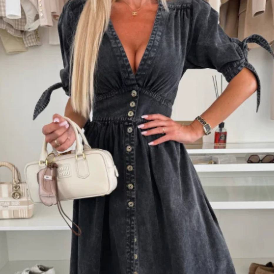 Vestido Valen -Denim Suave y Transpirable