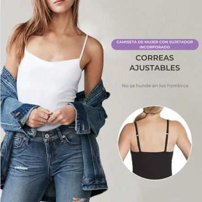 Top con sujetador integrado - Hecho con un tejido transpirable