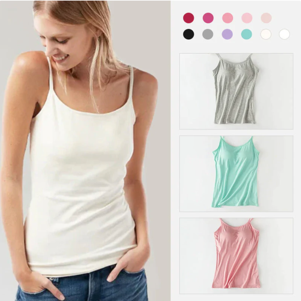 Top con sujetador integrado - Hecho con un tejido transpirable