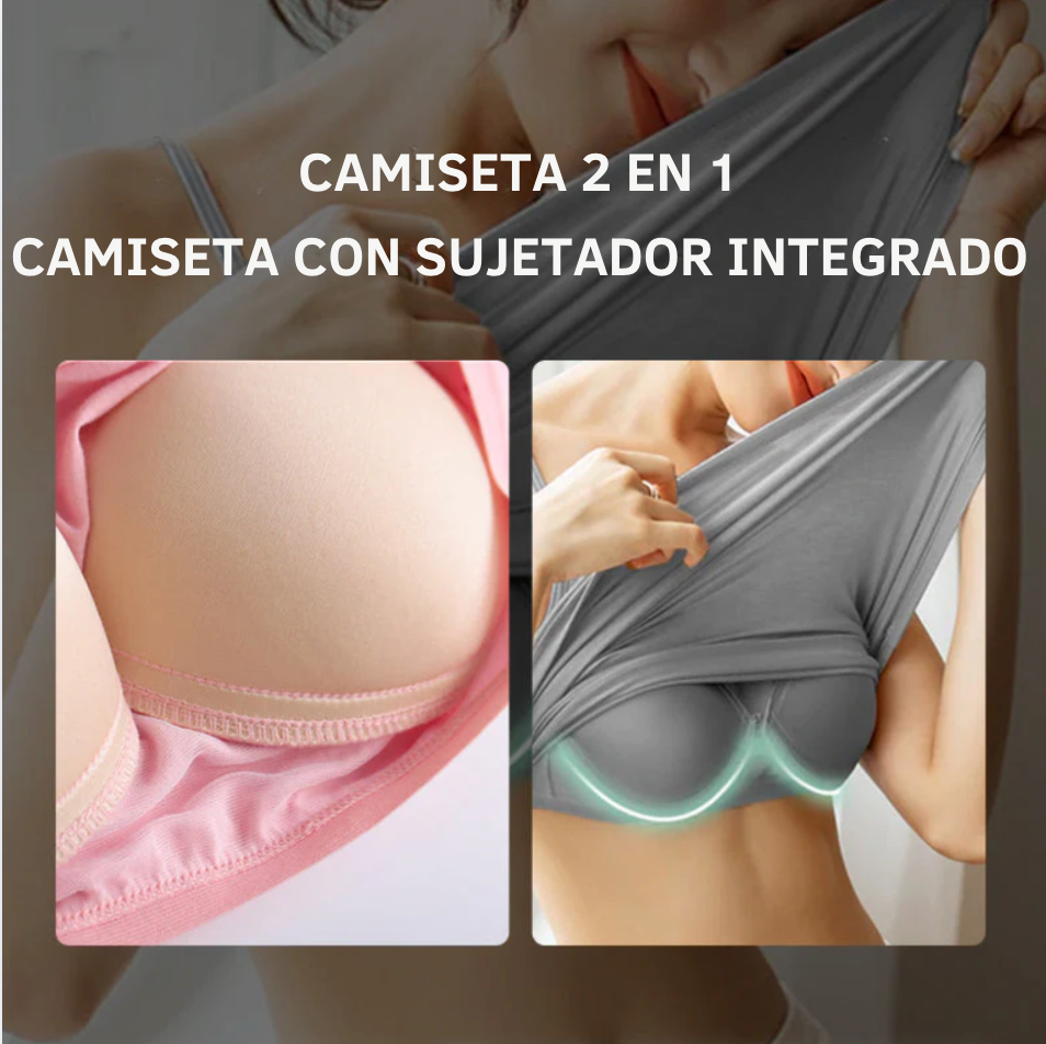 Top con sujetador integrado - Hecho con un tejido transpirable