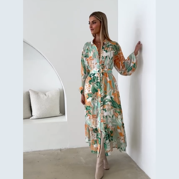 vestido camisero largo - convierte lo cotidiano en especial