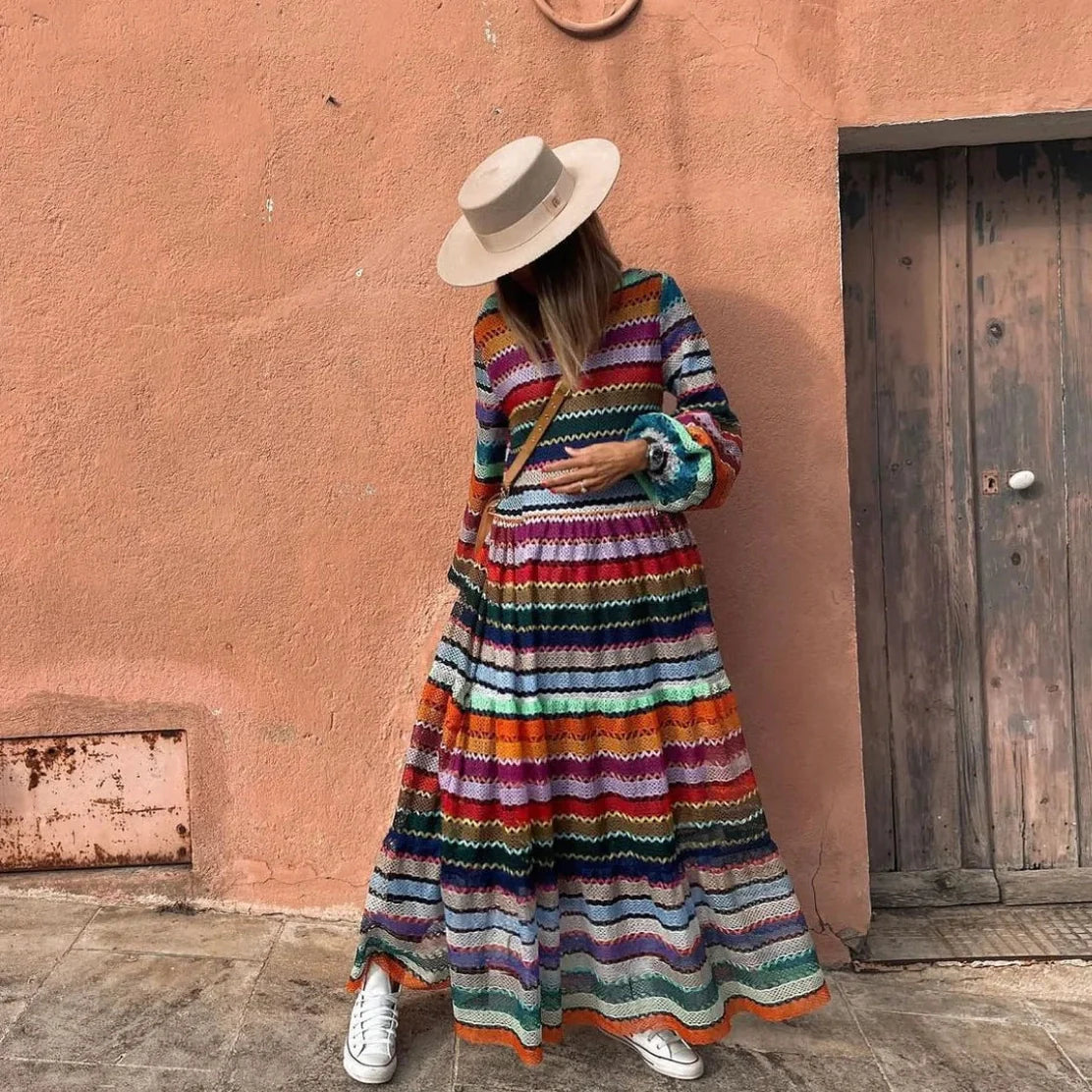 vestido isabella - una explosion de color y estilo