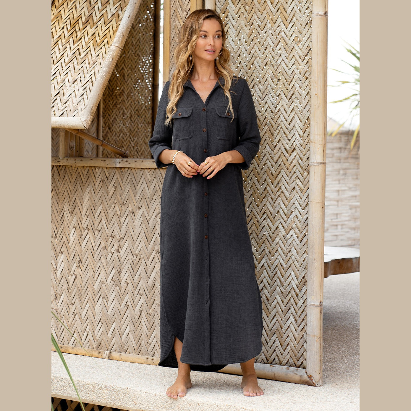 Vestido Camisero Valentina: ¡Un Clásico Sostenible para Tu Día a Día!