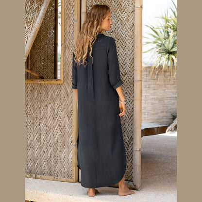 Vestido Camisero Valentina: ¡Un Clásico Sostenible para Tu Día a Día!