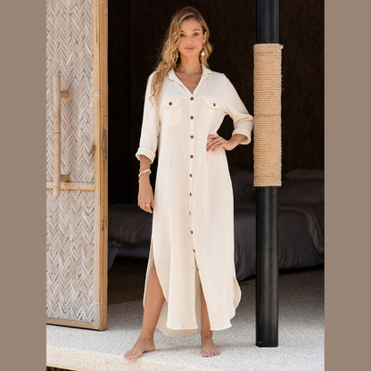 Vestido Camisero Valentina: ¡Un Clásico Sostenible para Tu Día a Día!