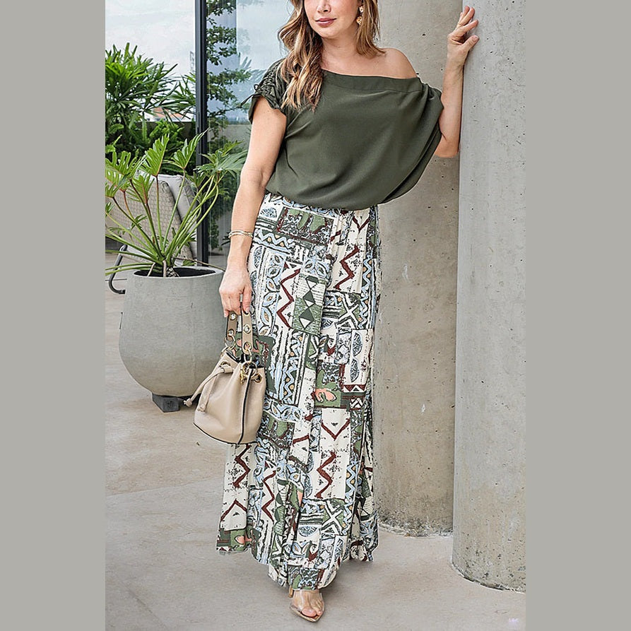 Conjunto Romina - Elegancia Relajada para tus Días de Vacaciones