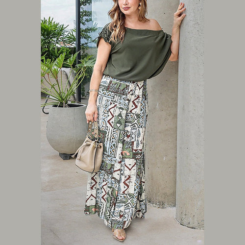 Conjunto Romina - Elegancia Relajada para tus Días de Vacaciones