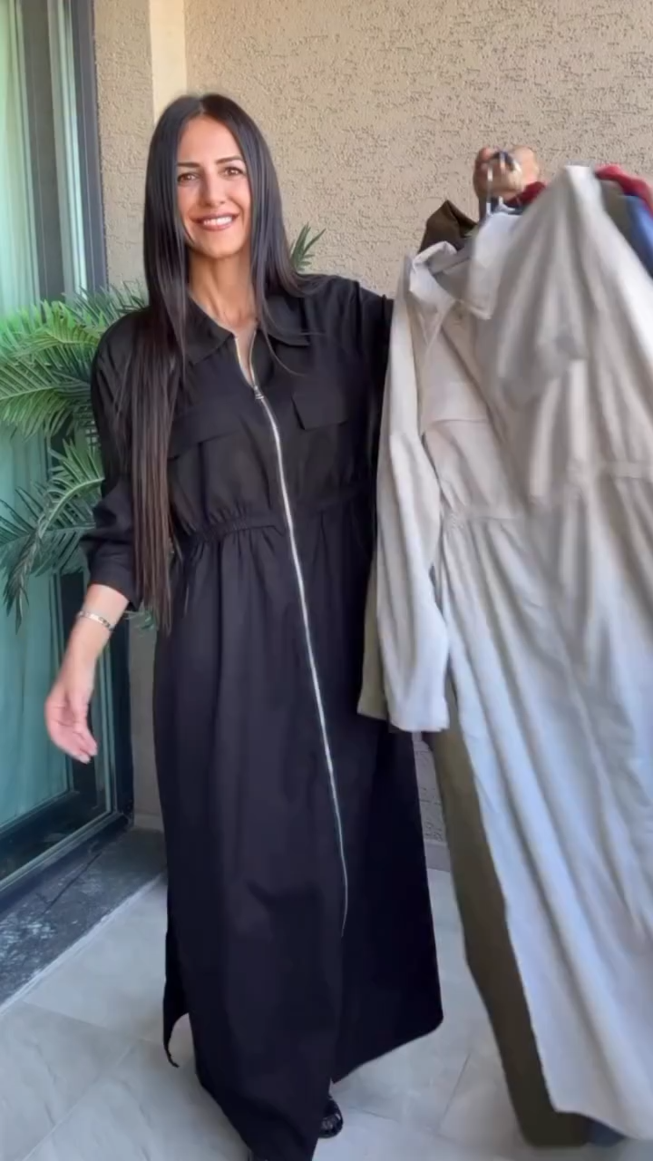 vestido camisero laura - look versatil, comodo y sofisticado