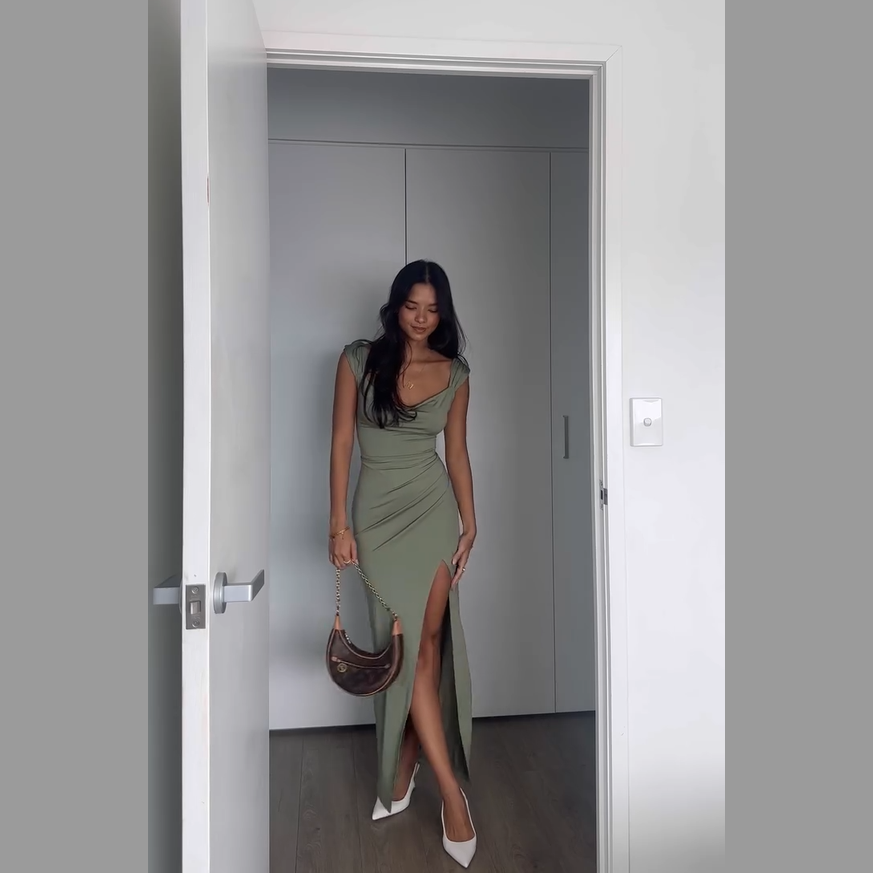 vestido esmeralda - destacar de forma natural y sin esfuerzo