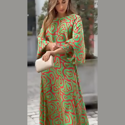 vestido - alejandra efecto artistico con caida elegante
