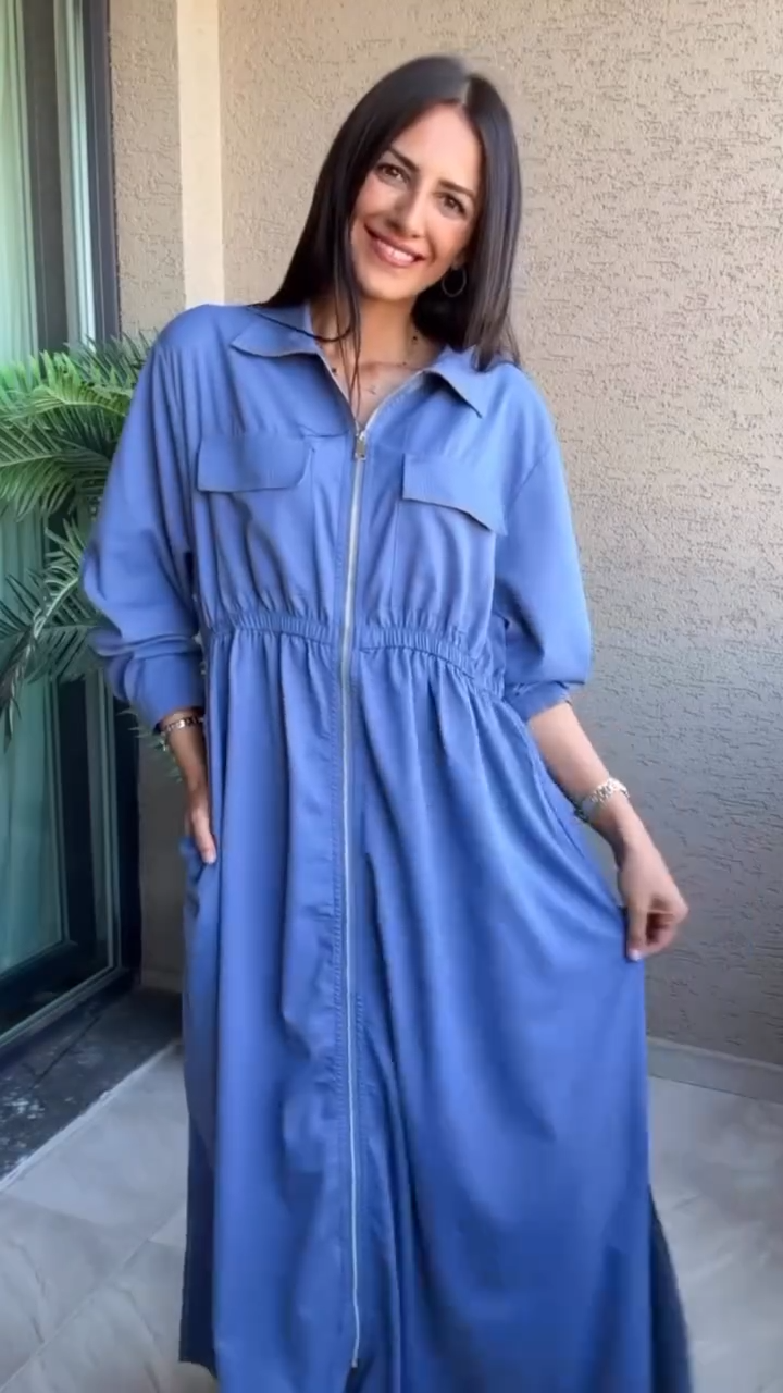 vestido camisero laura - look versatil, comodo y sofisticado