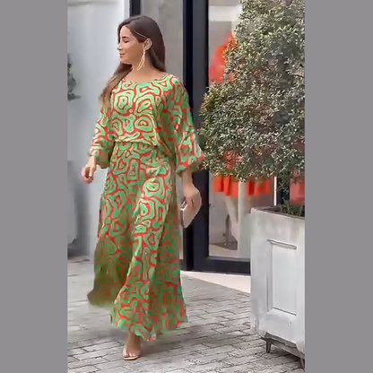 vestido - alejandra efecto artistico con caida elegante
