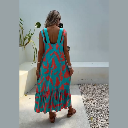 vestido silvana - fresco, ligero con un toque vibrante