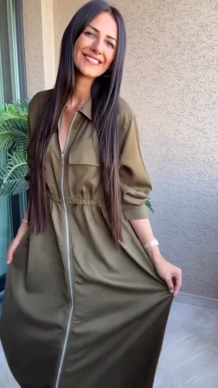 vestido camisero laura - look versatil, comodo y sofisticado