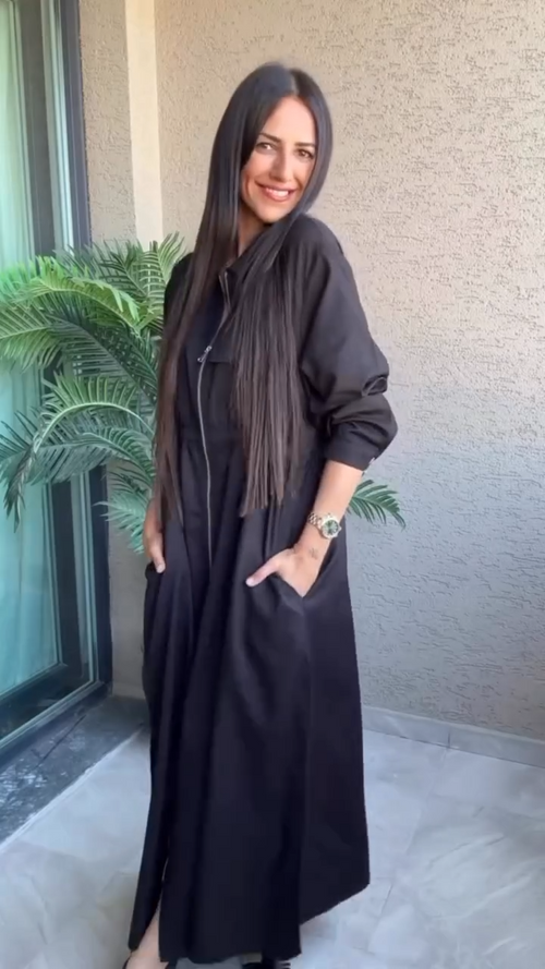 vestido camisero laura - look versatil, comodo y sofisticado