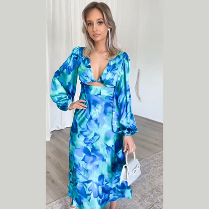 vestido midi - invitacion a brillar con naturalidad