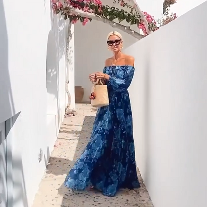 vestido cielo - sofisticacion bajo el sol