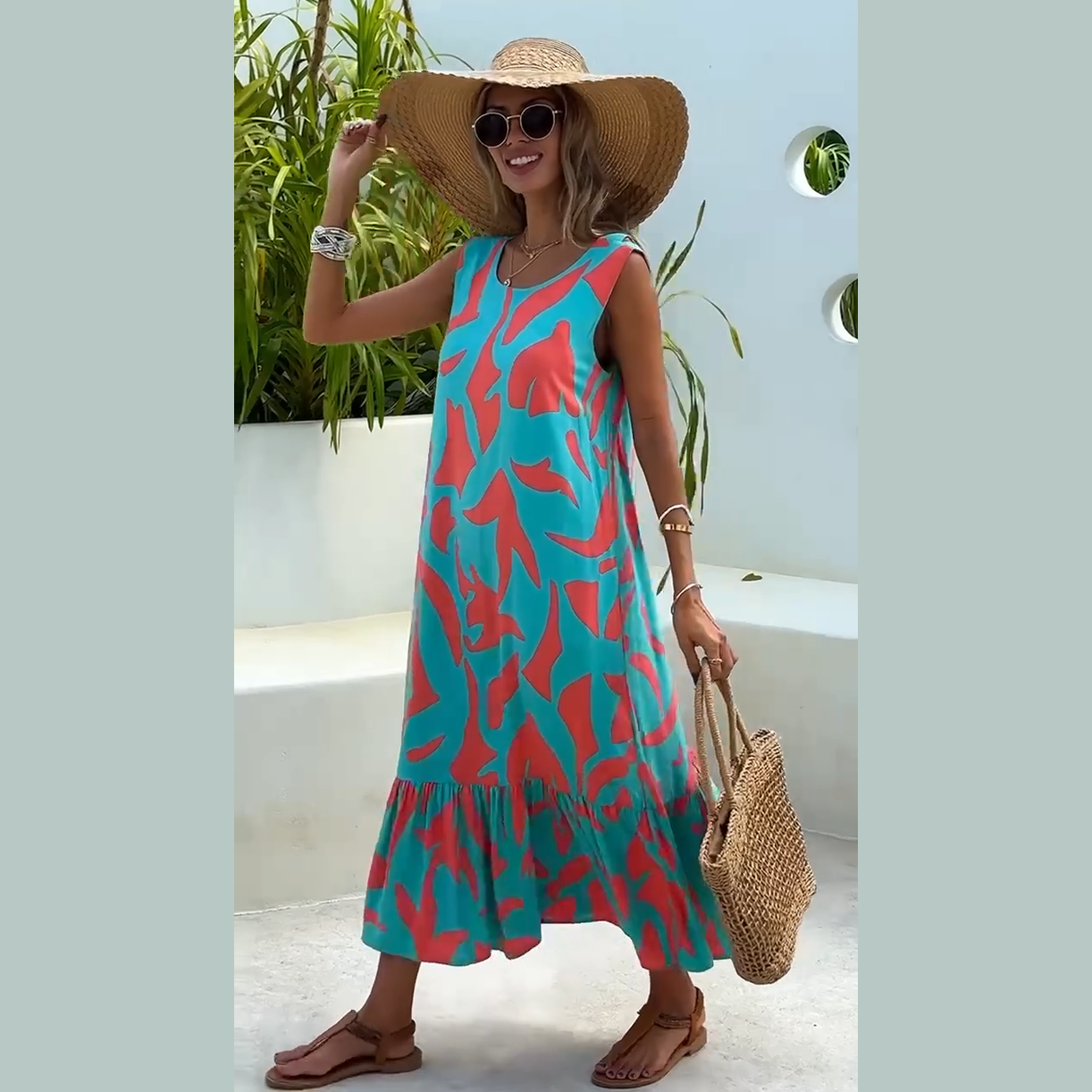 vestido silvana - fresco, ligero con un toque vibrante