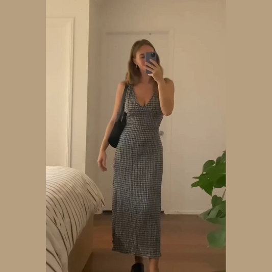 vestido mikaela - equilibrio entre sofisticacion y comodidad
