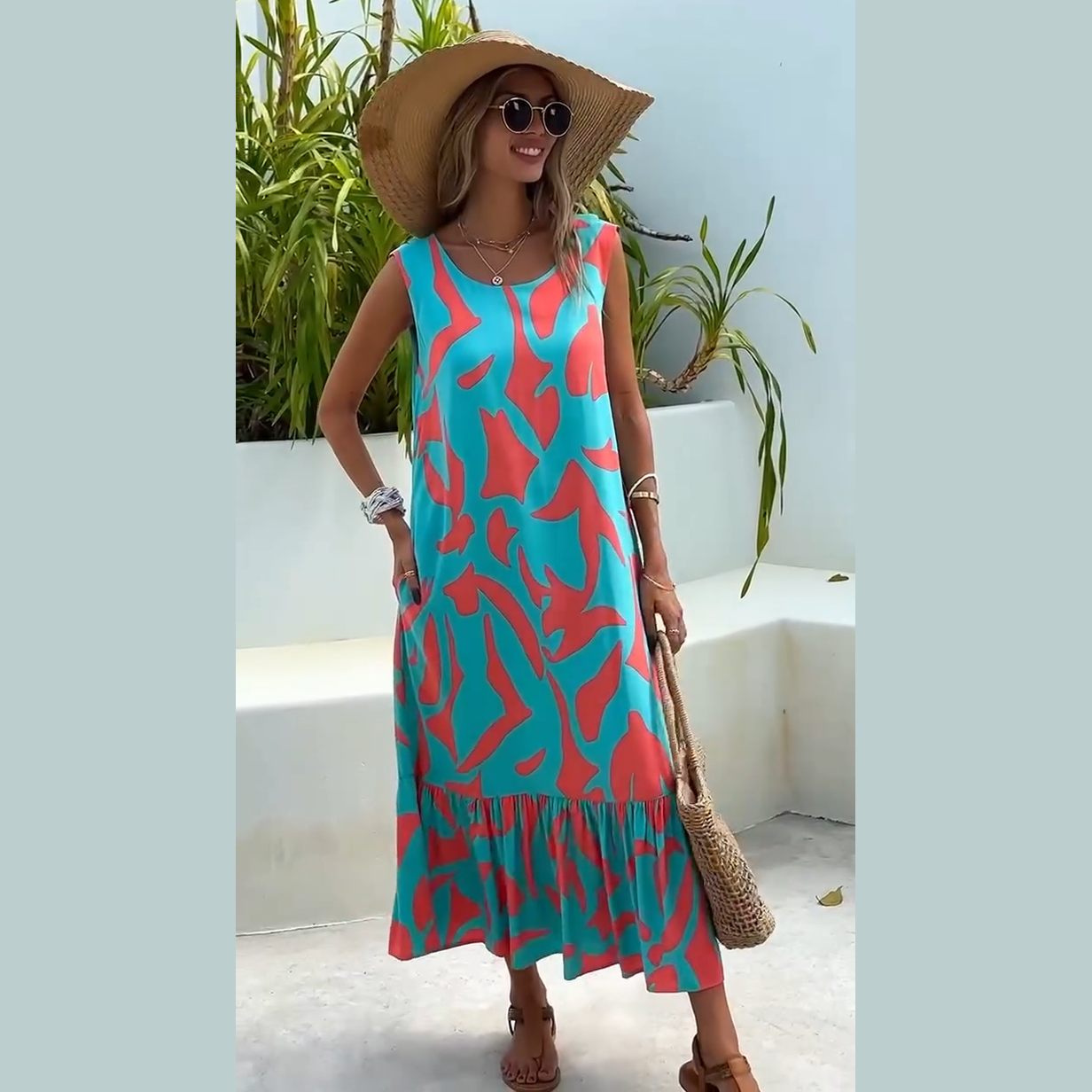 vestido silvana - fresco, ligero con un toque vibrante